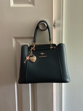 Beautiful Blue Structured Top-Handle Women’s Satchel